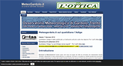 Desktop Screenshot of meteogardolo.it