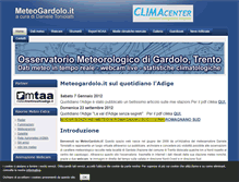 Tablet Screenshot of meteogardolo.it